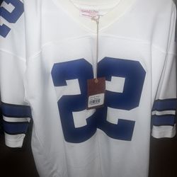 E. Smith #22 Mitchell And Ness Dallas Cowboys Jersey