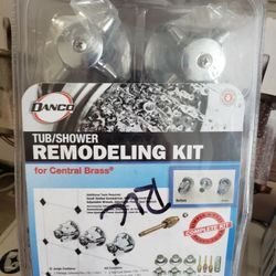 DANCO Central Brass 3-Handle Tub and Shower Faucet Trim Kit in Chrome (Valve Not Included)