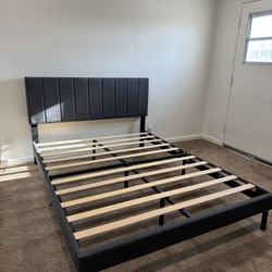 Grey Queen Bed Frame