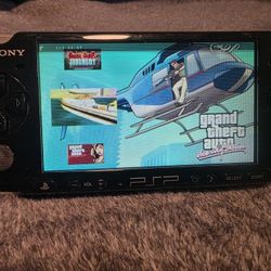 Playstation Psp Black 1000 Phat Mod--ded Video Game Console IPS screen upgrade