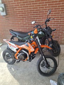 Orange Dirt  Bike