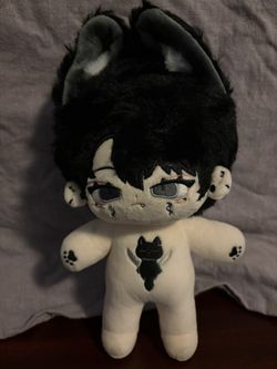 Wolf boy plush with bones (no boneless movements).