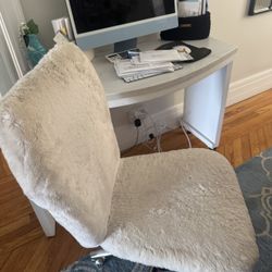 used polar bear pottery barn desk chair 