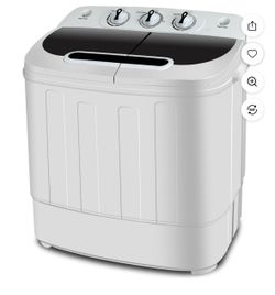 Twin Tub Portable Compact Washing Machine Washer Spin Dry Cycle- 13lbs Capacity