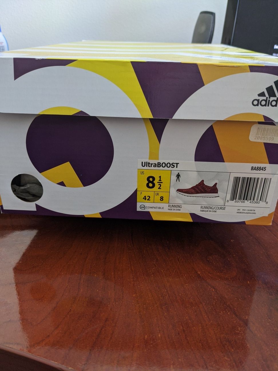 Collegiate Burgundy Ba8845 Adidas Ultra Boost Size
