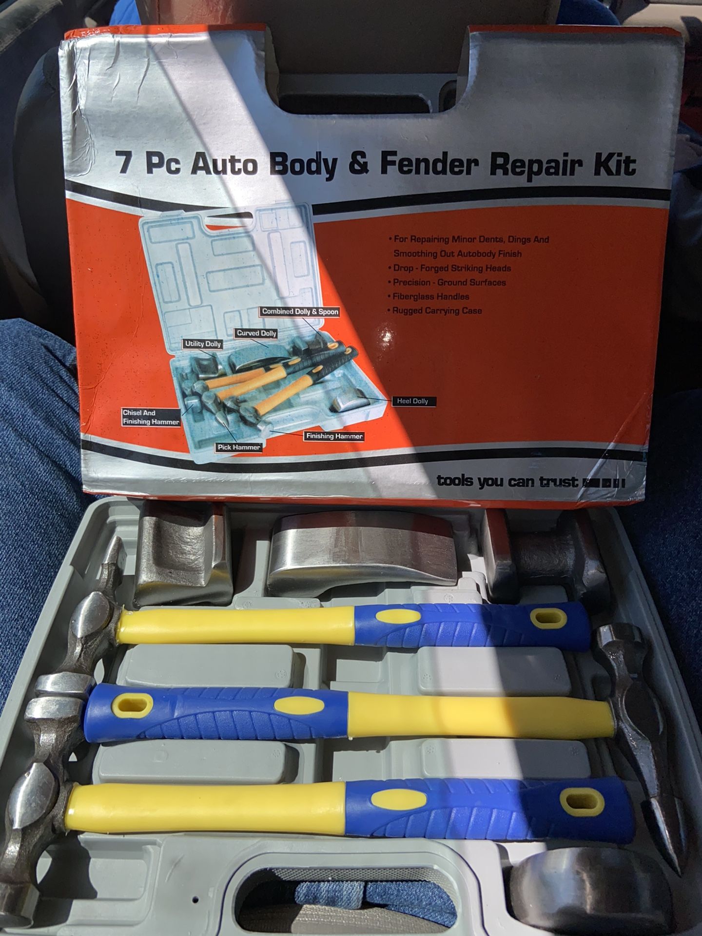 NEW 7pc auto body repair hammer set