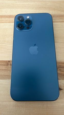 Unlocked iPhone 12 Pro Max 128GB Blue - Cracked but Works Great!