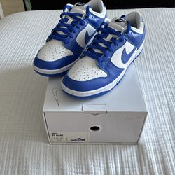 White Blue dunks (NikebyYou)- M 9.5