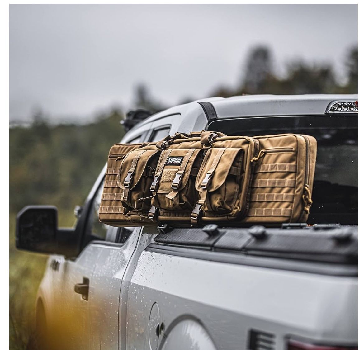 Savior Equipment American Classic Tactical Double Long Gun Bag Pistol Transportation Case w/Backpack Strap, Lockable Compartment, Available Length in