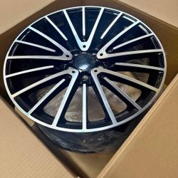 New 19 Inch Mercedes AMG Style Rims Wheels 19x8.5 +36, 19x9.5 +43 (5x112) CB: 66.6 Staggered Set