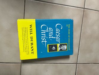 Ceasar and Christ  by Will Durant hard cover copy book