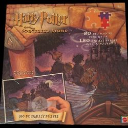 Harry Potter & The Sorcerer's Stone Family Puzzle-Complete w/Decoder 