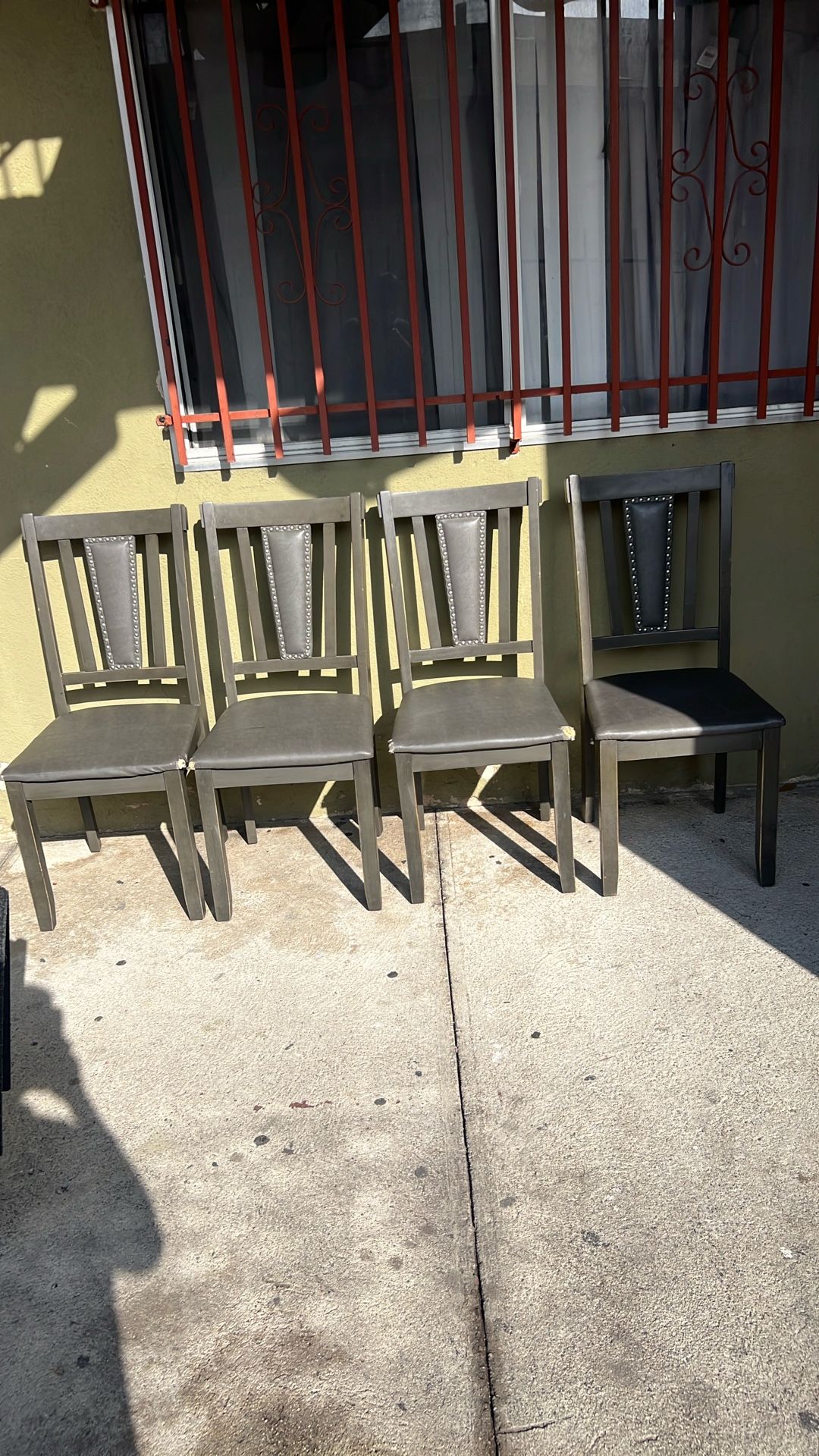 Dining Table Chairs Gray
