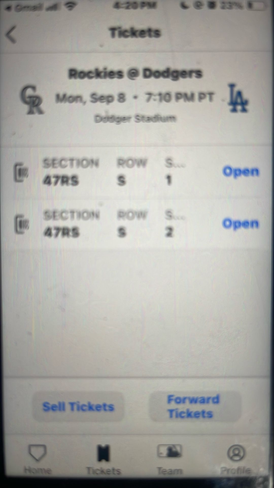 Dodger game Tonight