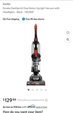 Eureka DashSprint Dual Motor Upright Vacuum with Headlights $60