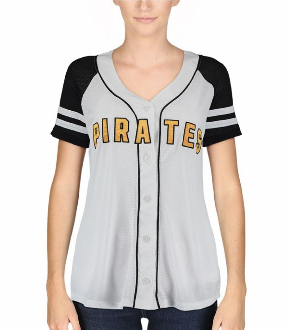 Women's PINK by Victoria's Secret Pittsburgh Pirates Color Block Raglan Jersey
