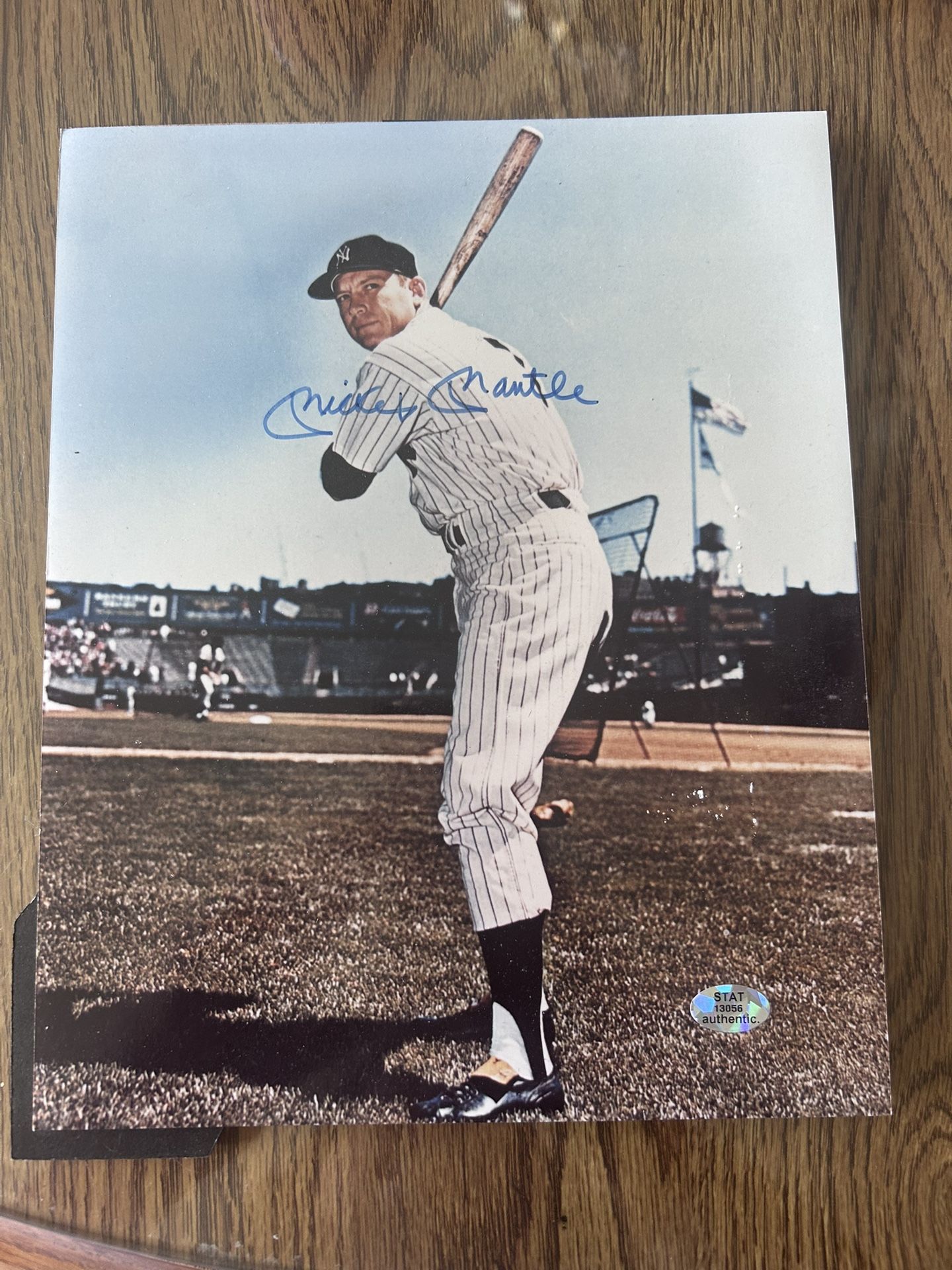 Authentic Mickey Mantle Signed Photo