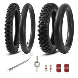 Dirt bike  Front Tire and Inner Tube for KLX110 KX60 KX65 PW80 TTR90 TTR110 CRF70 XR70 Suzuki RM60 JR80 DS80 DRZ110 Apol