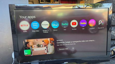 50" Sanyo TV with Google Chromecast  for streaming