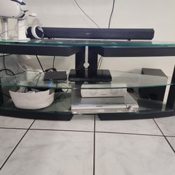 Glass Media Console Only! No Electronics Pictured