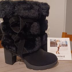 New 🐻 Bearpaw Bridget Fur Boots Women's Size 9.5 