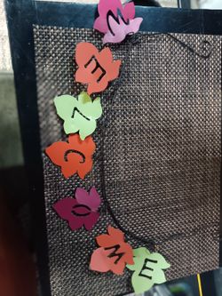 Fall Welcome Sign 20in