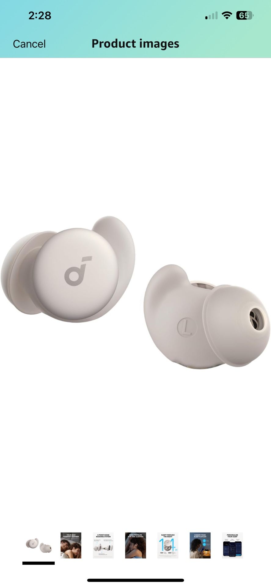 Soundcore Sleep A20 by Anker Sleep Earbuds, Noise Blocking Sleep Headphones, Small Earplugs for Side Sleepers, 80H Playtime, Stream Content via Blueto