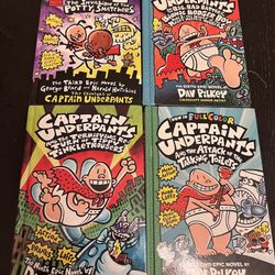 4 Captain Underpants Books