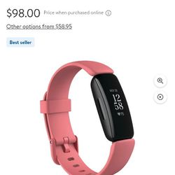 Fitbit Inspire 2  Fitness Tracker Rose Gold Work For iPhone Or Android 