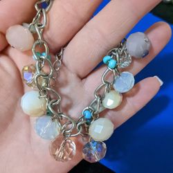 Swarovski Glass Beaded Charm Bracelet