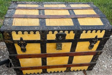 Vintage steamer trunk