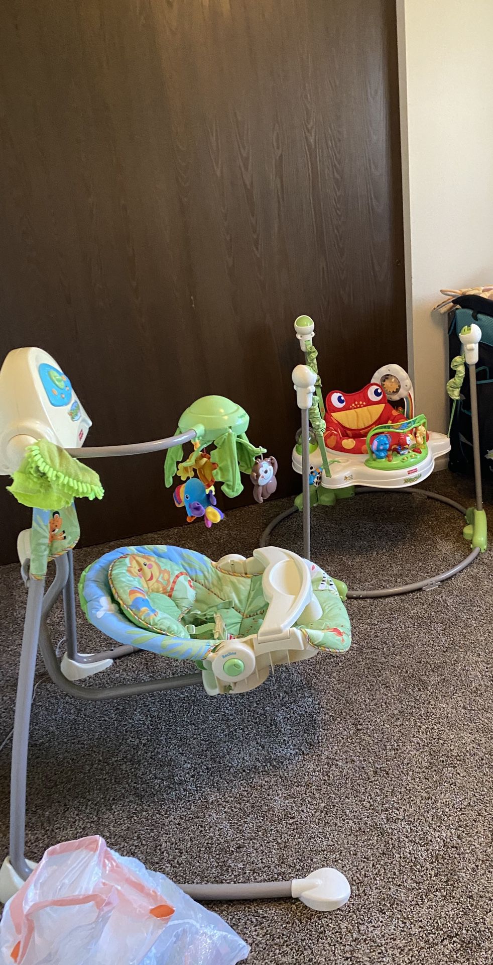 Rainforest Jumperoo And Cradle Swing