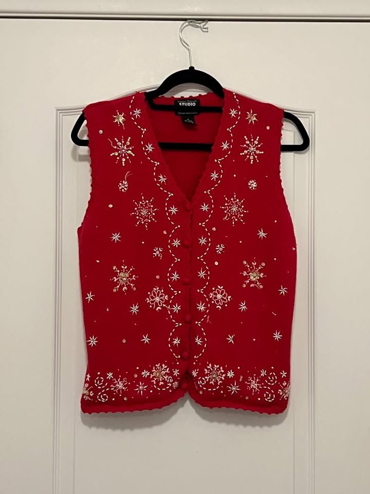 Women Vest - Red Color - Size M #217