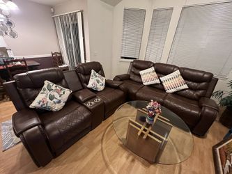 Recliner Couch Set Chocolate