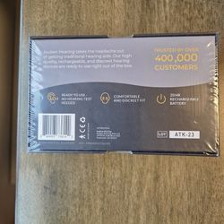 Audien Atom OTC Hearing Aids NEW.