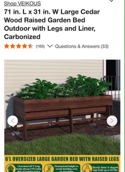 BRAND NEW IN BOX ELEVATED RAISED  GARDEN BED