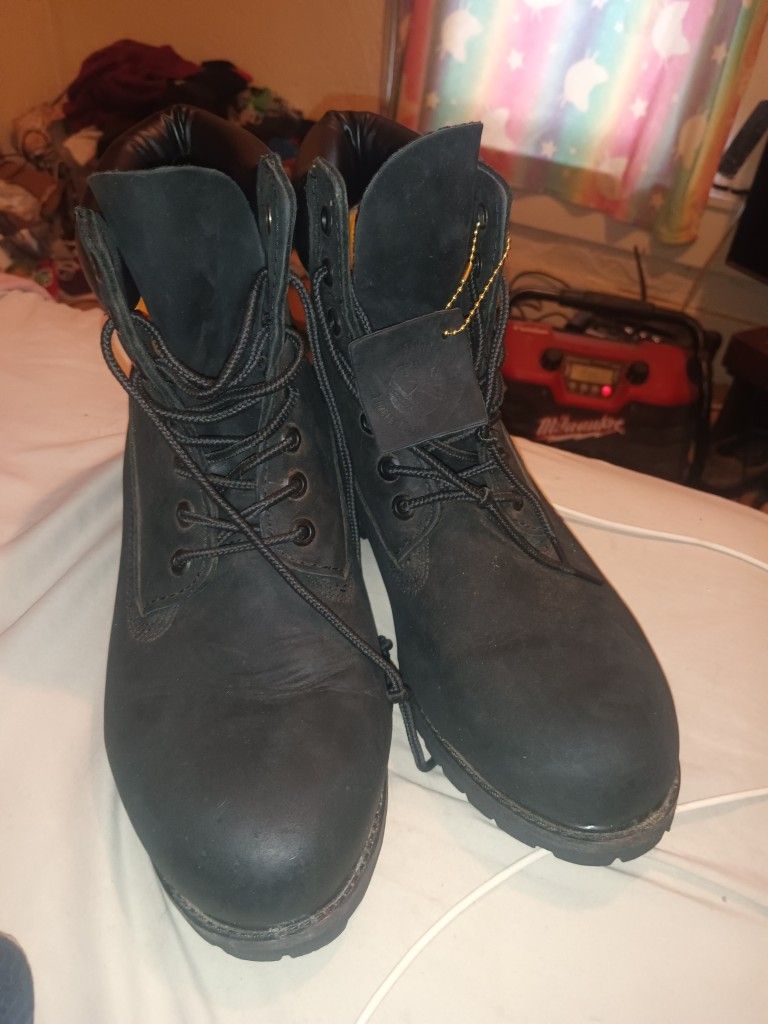 Black Timberland Boots Size 12