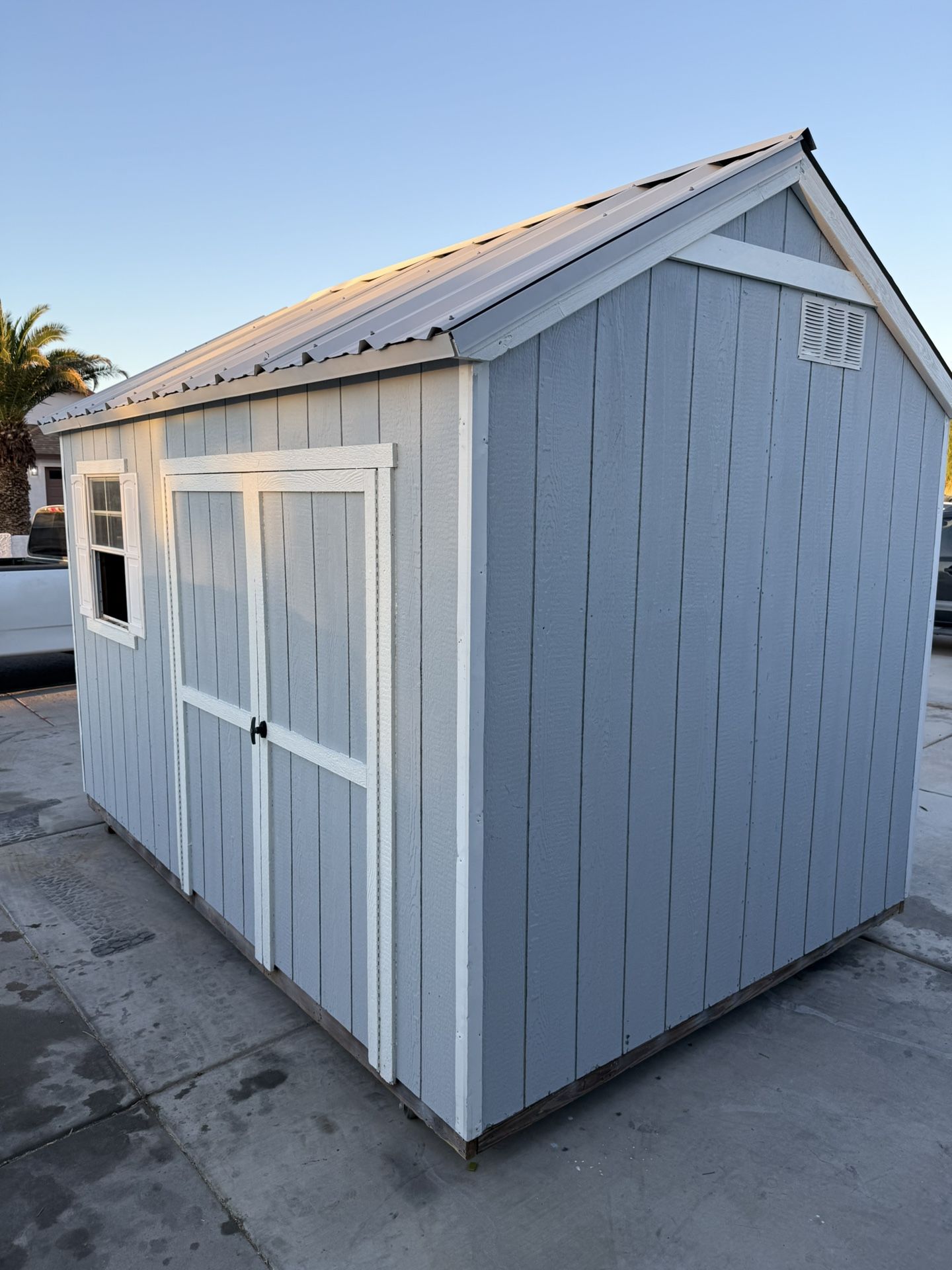 Shed 12' By 8'  With Double Doors And Window 