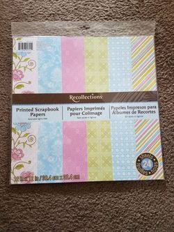 24 Pack of Recollections Scrapbooking Paper