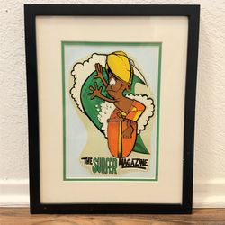 Rick Griffin Murphy Surfer Magazine Decal, Framed 15x12