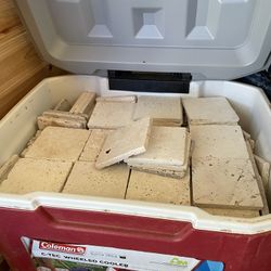 4x4 Travertine tile, approximately 200ft,  