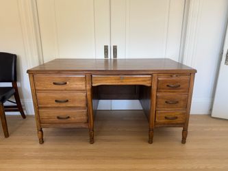 Walnut Kneehole Desk