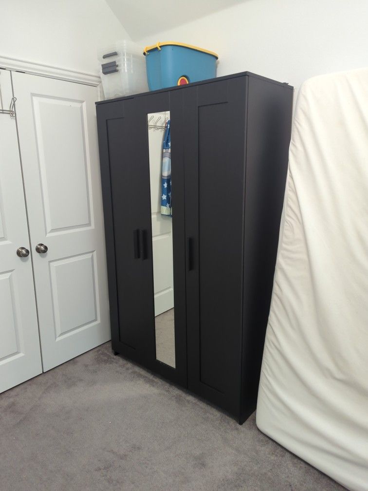 Free Pickup Only - Ikea BRIMNES
Wardrobe with 3 doors, Black