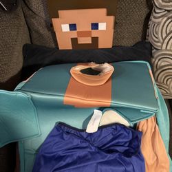 Minecraft Halloween Costume Steve Like New 