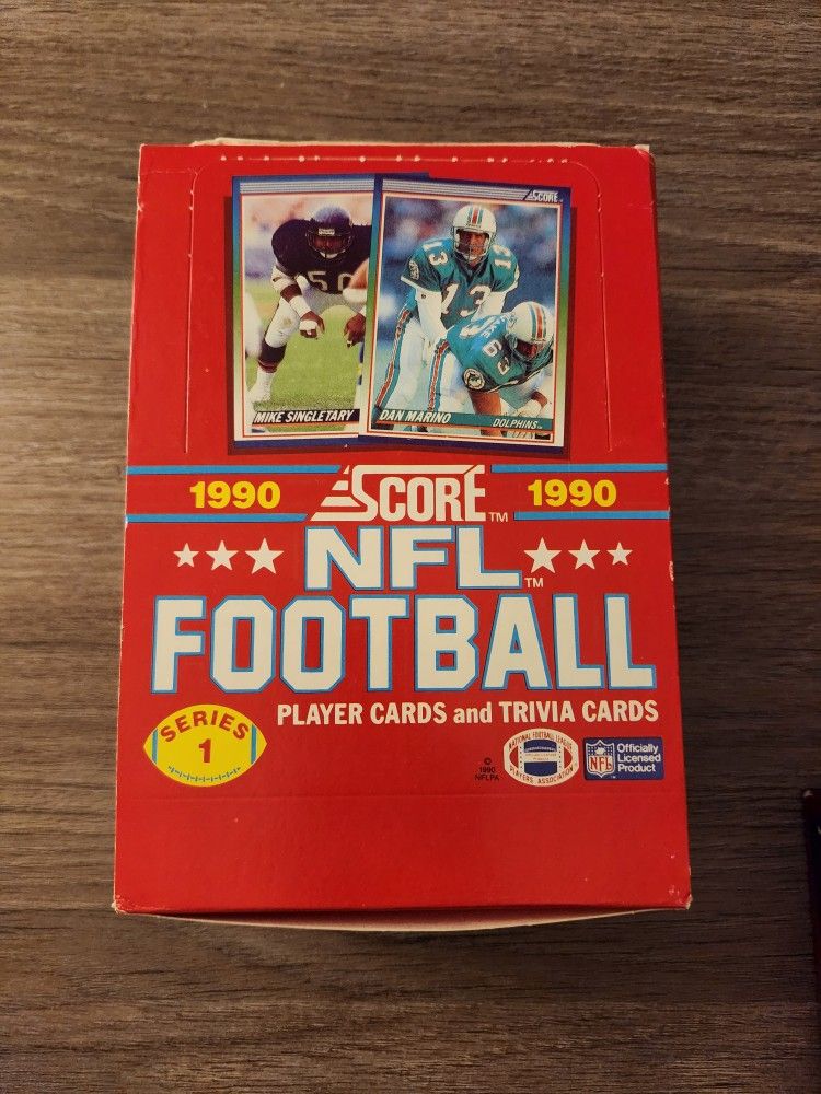 1990 Score Footbal Series 1 Box - 36 Total Packs