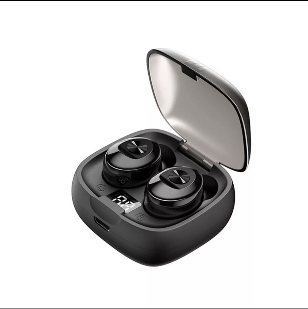 Black Wireless Earbuds 