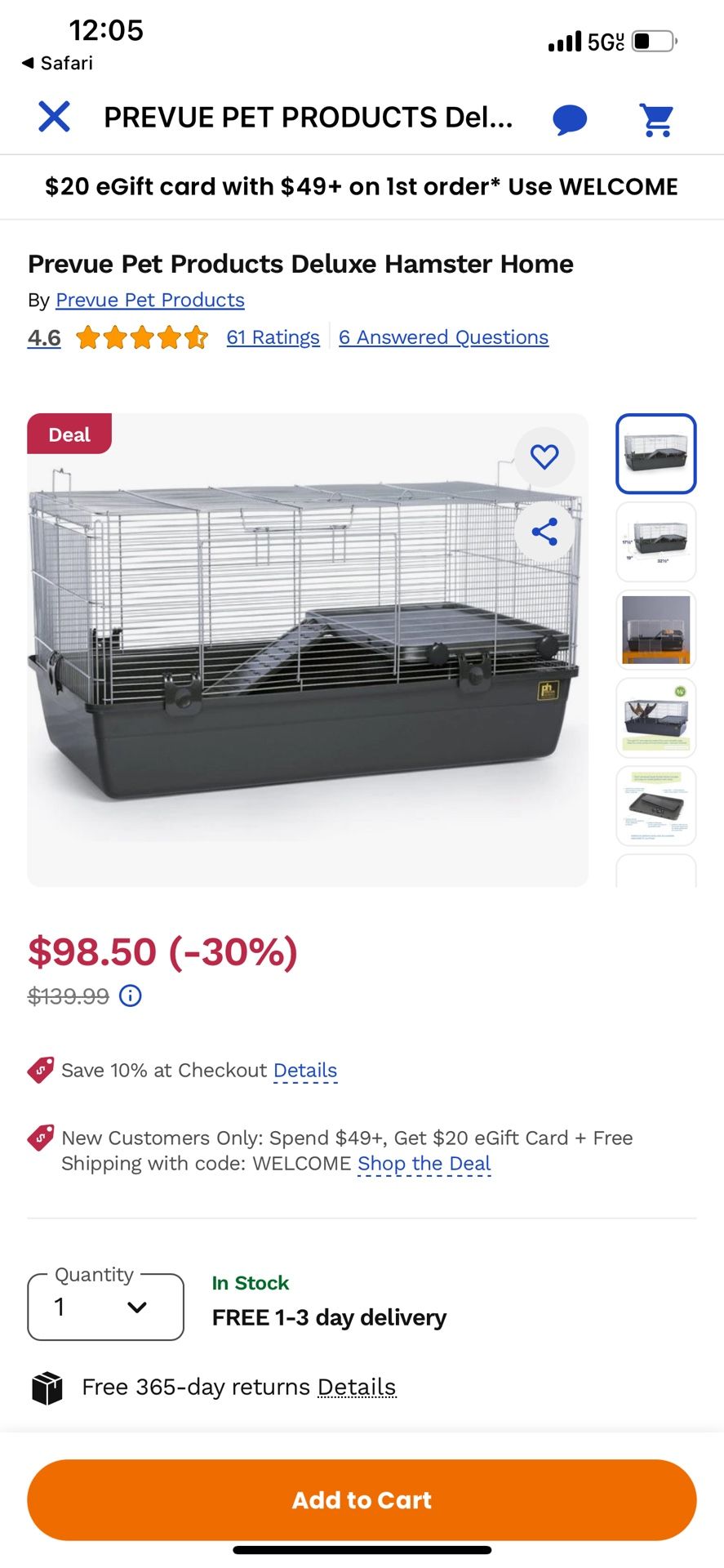 Small Rodent Cage