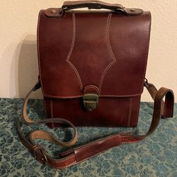 Sale On Sparler Multi Layer Genuine Brown  Leather Bag