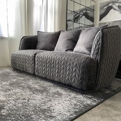 Contemporary Sofa And Love Seat.