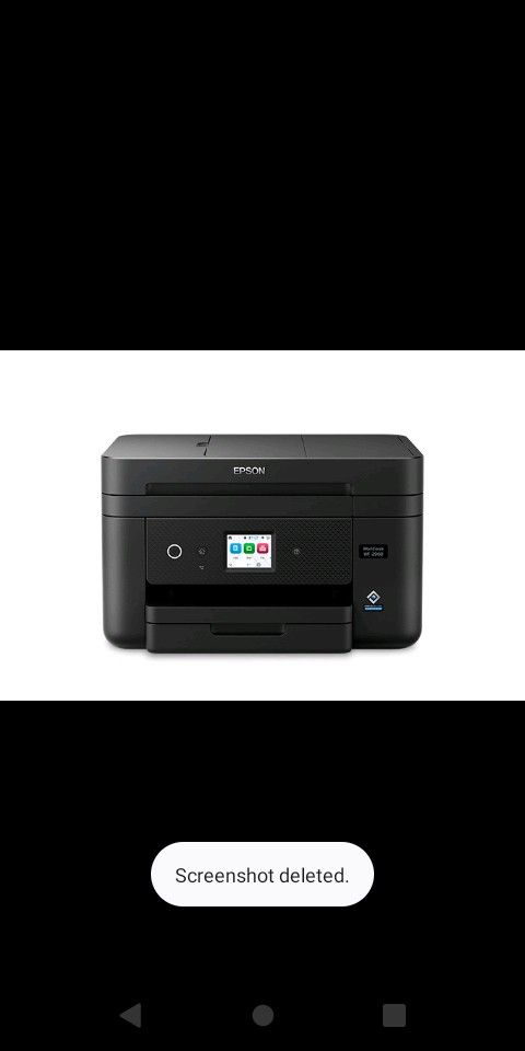 WorkForce WF-2960 Wireless All-in-One Color Inkjet Printer with Built-in Scanner, Copier, Fax and Auto Document Feeder